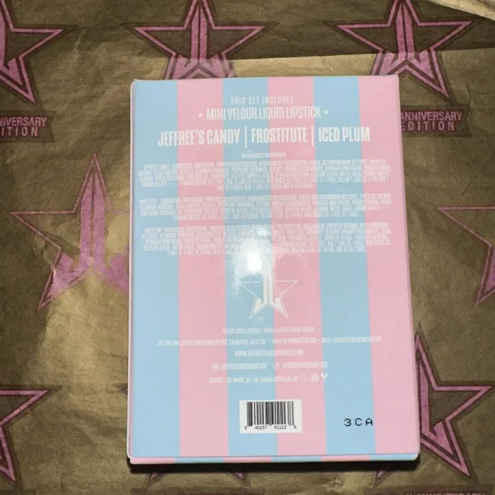 Jeffree Star Cosmetics Authentic Cotton Candy Liquid Lip Threesome Minis New!